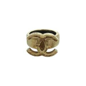 Chanel Cc Logo Ring Gold-Tone Metal #229135C69B